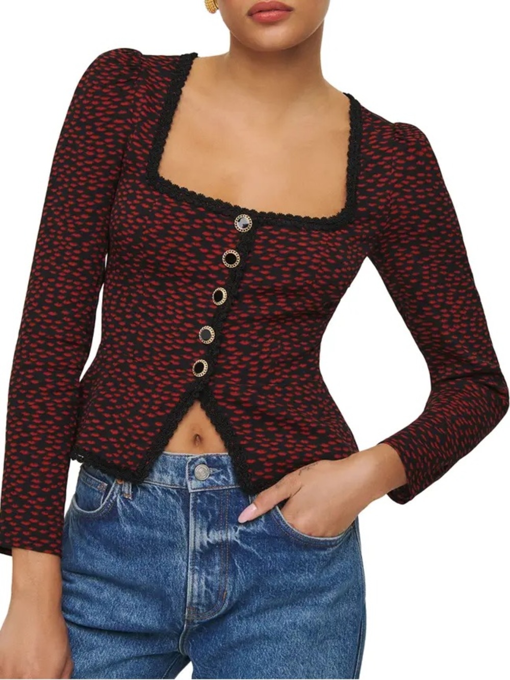 Reformation Nikki top in French kiss